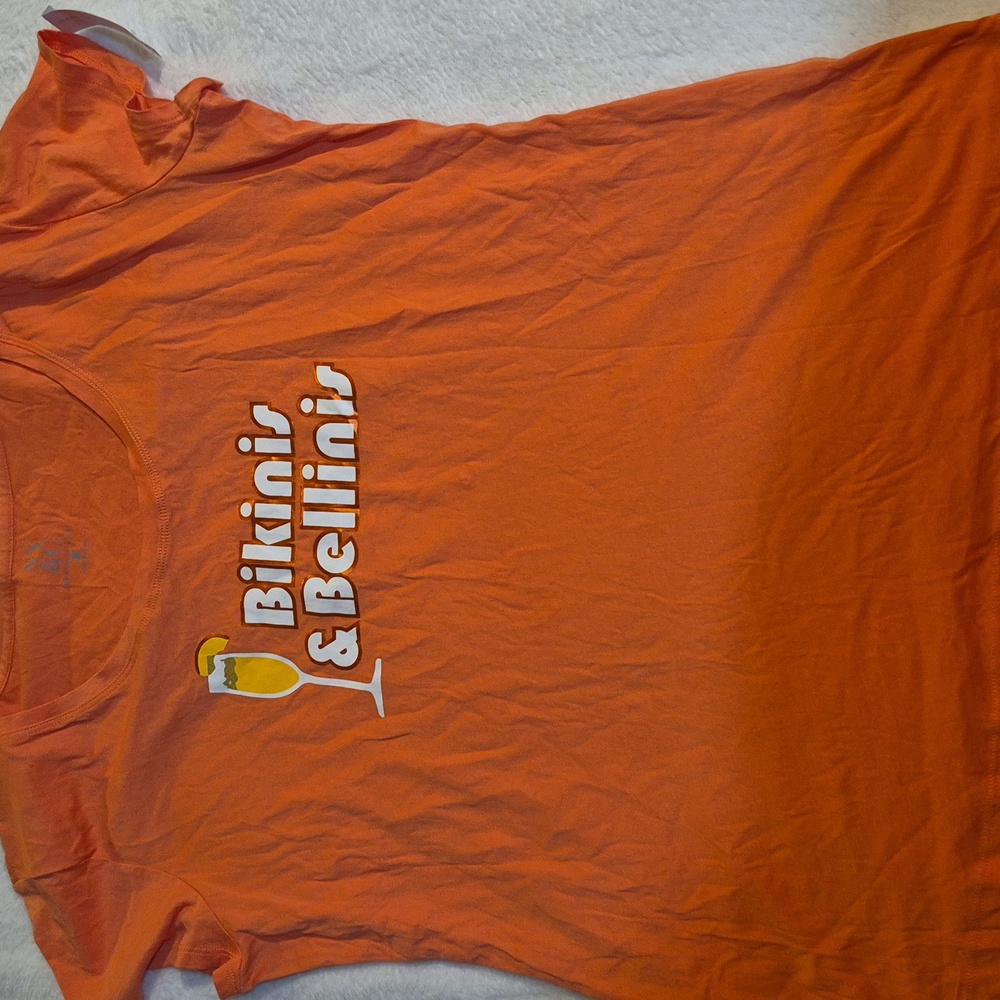 New York & Company Warm Coral Tee
